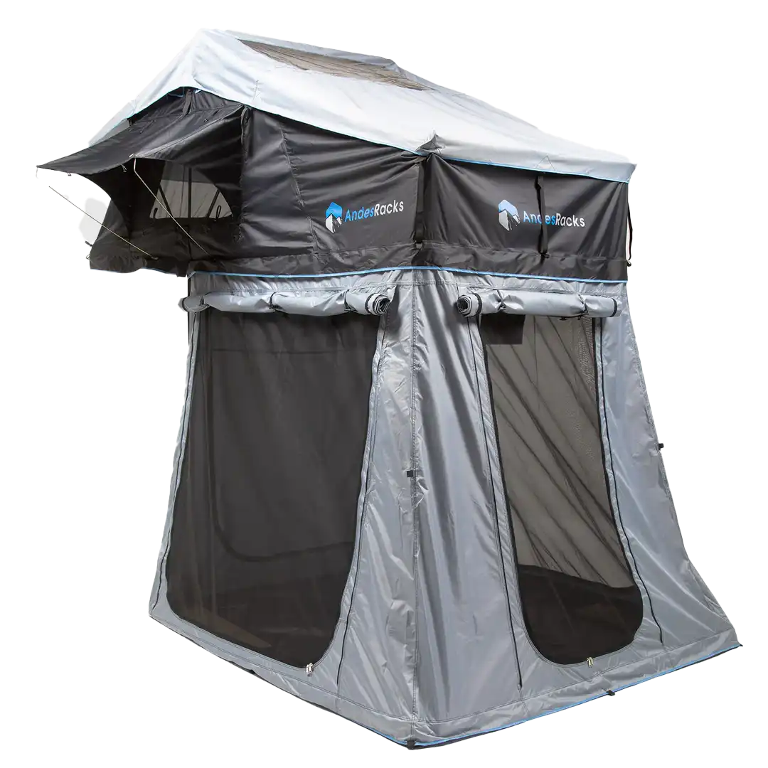 Carpa de Techo para 2 a 3 Personas con Anexo – AndesRacks