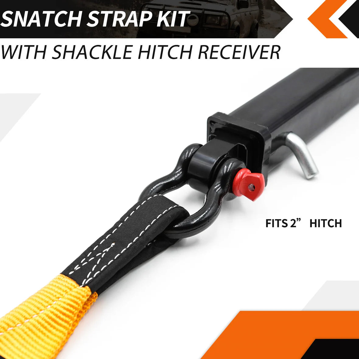 Kit de Grillete de Arrastre con Receptor para Enganche de 2” + Aislador y Accesorios – ALL-TOP