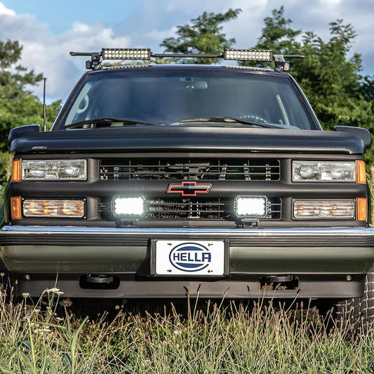 Kit Faros LED 450 3.2" y 3 000 lm Spot Beam de Línea Hella ValueFit – Hella