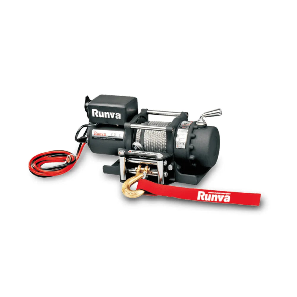 Winche 4.500 lbs 12V EWX4500U Con Línea de Acero – Runva