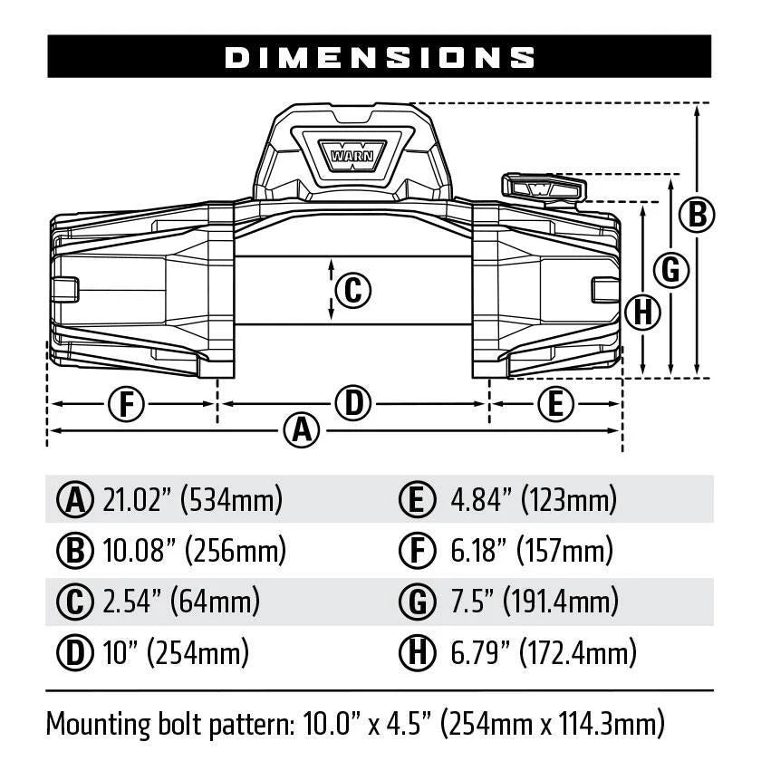 Winche 12.000 lb VR EVO 12 Con Línea de Acero – WARN