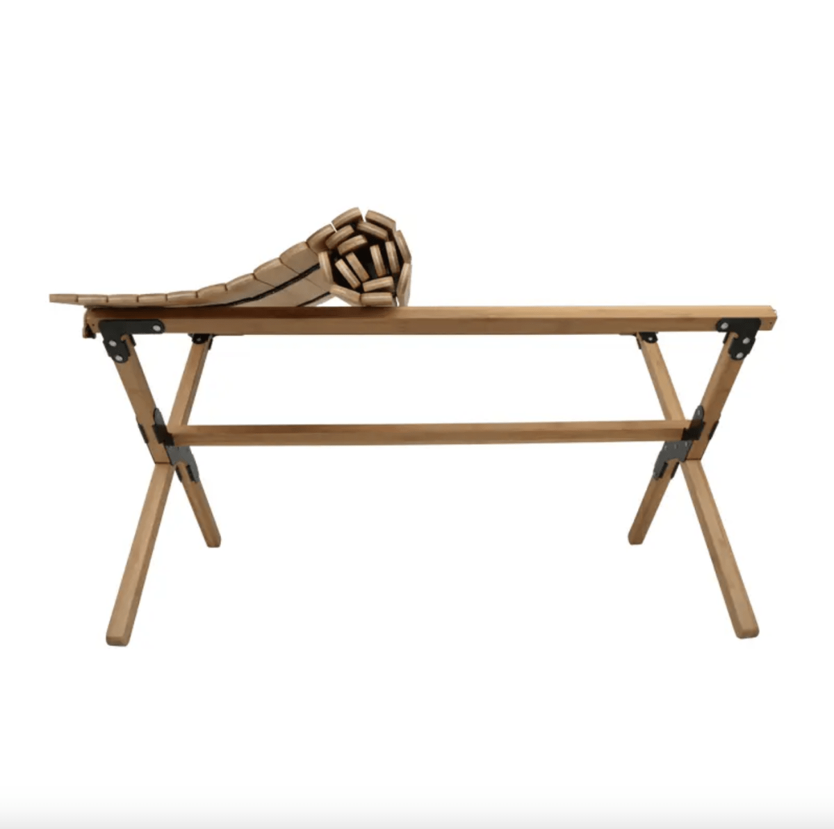 Mesa de Camping Plegable de Bambú Natural con Soporte de 120 kg – Wild Land