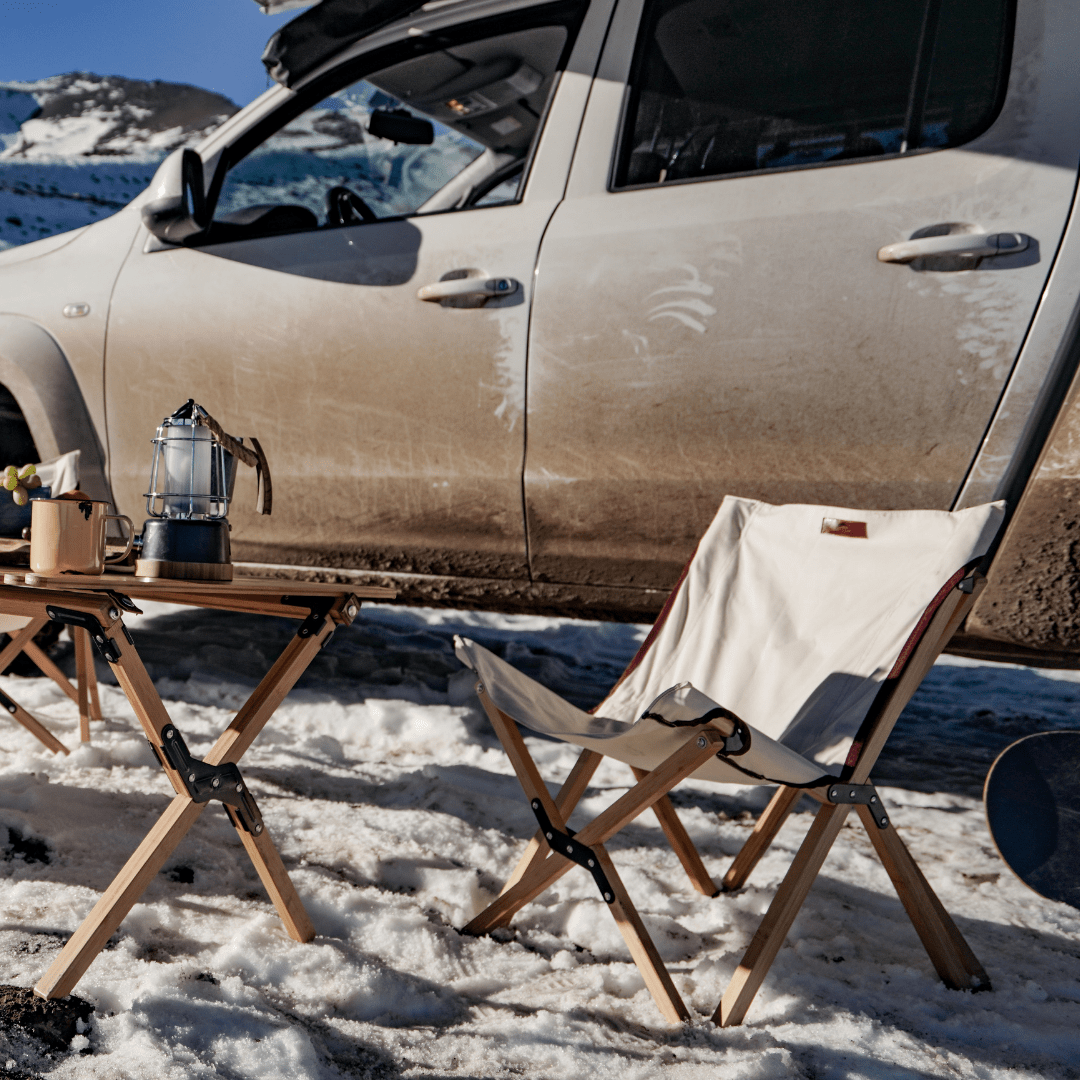 Silla Plegable de Bambú con Tela Canvas y Diseño Ergonómico – Wild Land