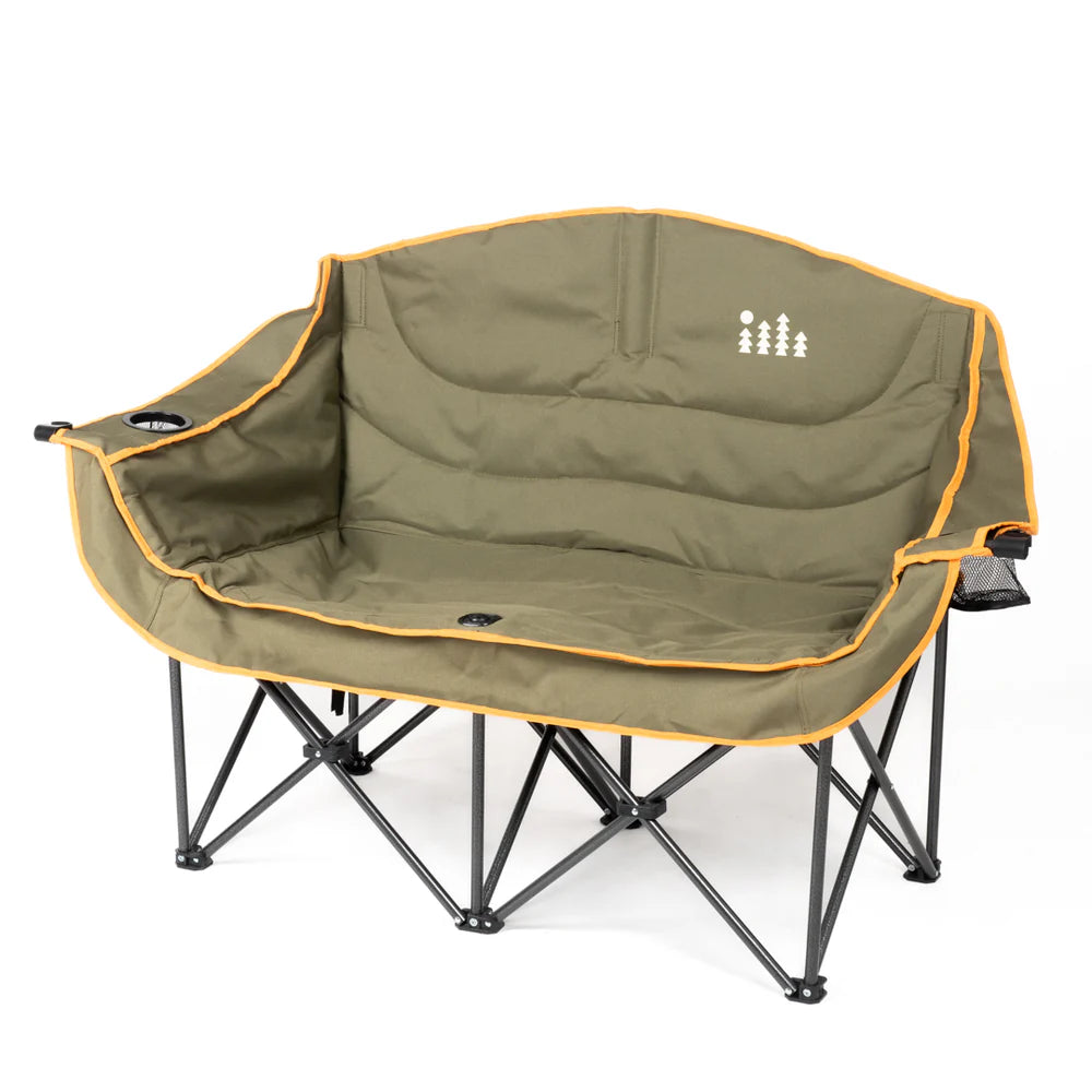 Silla de Camping Doble | Comodidad, Portavasos y Bolsa de Transporte – TRIBU