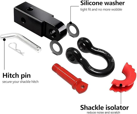 Kit de Grillete de Arrastre con Receptor para Enganche de 2” + Aislador y Accesorios – ALL-TOP
