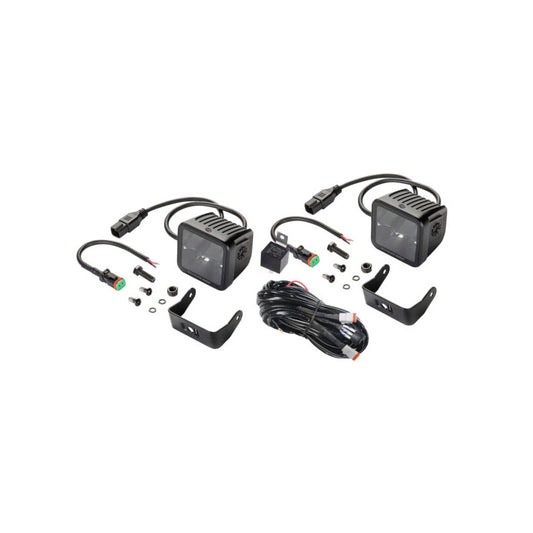 Kit de faros LED Hella para iluminación OffRoad con accesorios y cableado para instalación