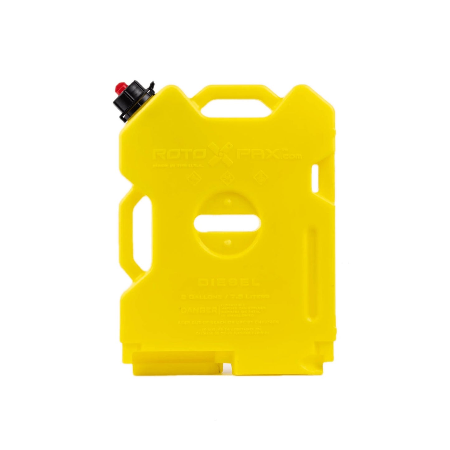 Bidón de Combustible Diesel 7,6 L Rotopax amarillo con diseño compacto y tapa segura