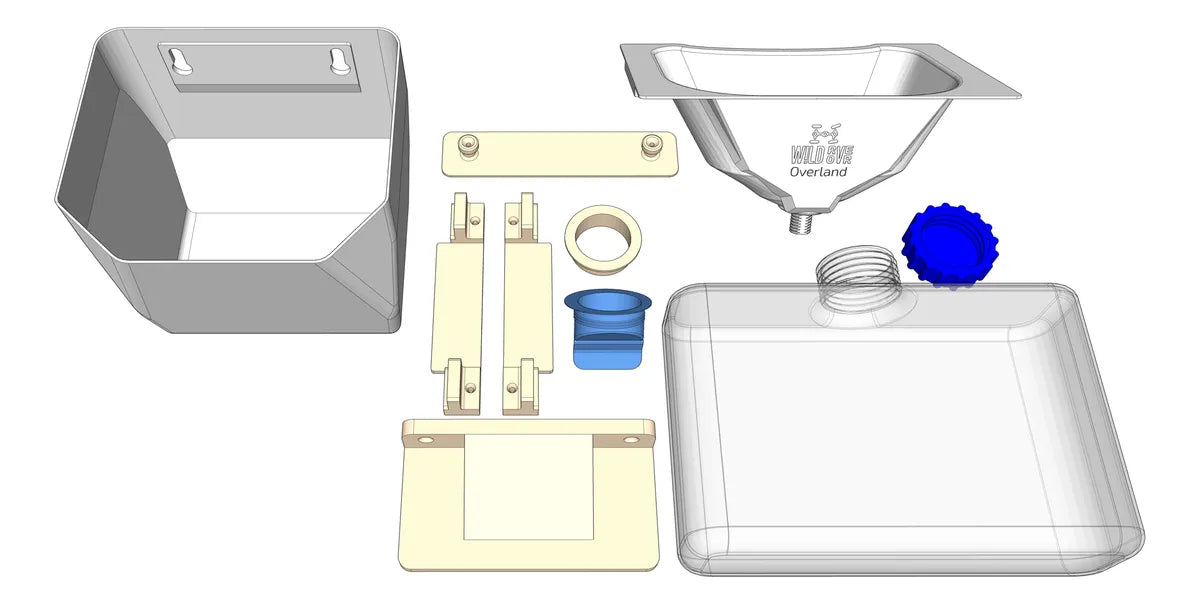 Kit Baño Seco WildRover con componentes desmontables para uso portátil y ecológico