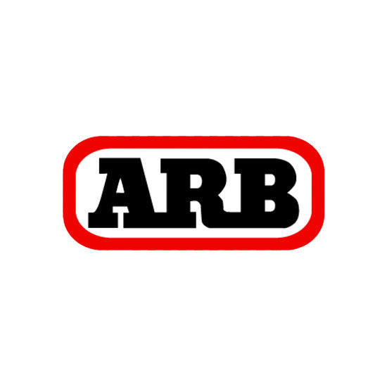 Logotipo ARB sobre fondo blanco representando la colección de equipamiento off road suspensión compresores y accesorios de camping