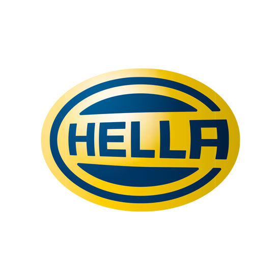 Logo de Hella fabricante líder en iluminación automotriz con productos para vehículos 4x4 y de trabajo