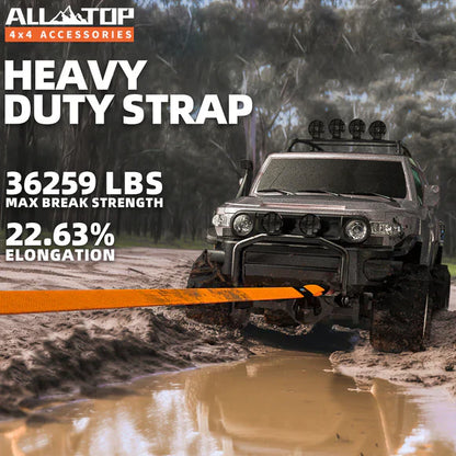 Cinta de Tiro 9 m x 75 mm (11.000 kg) de Nylon con Elasticidad 22% – ALL-TOP