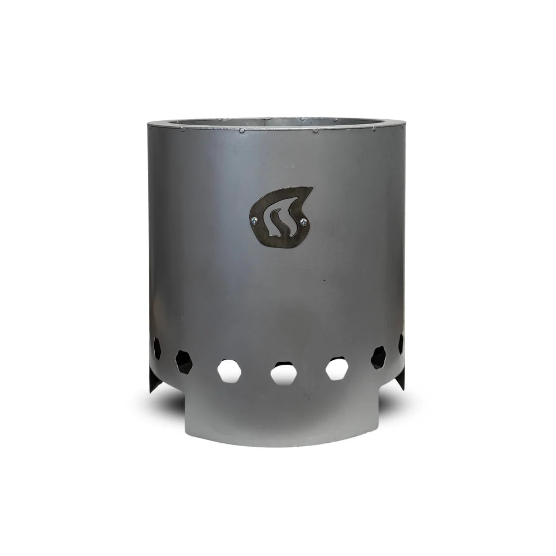 Brasero sin Humo de Acero Mediano (30 cm) Color Plateado - Humos