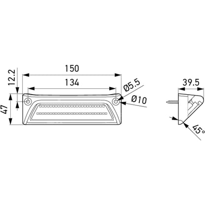 Faro LED SMS2000 para Iluminación Perimetral 12/24 V de Línea Value Fit – Hella