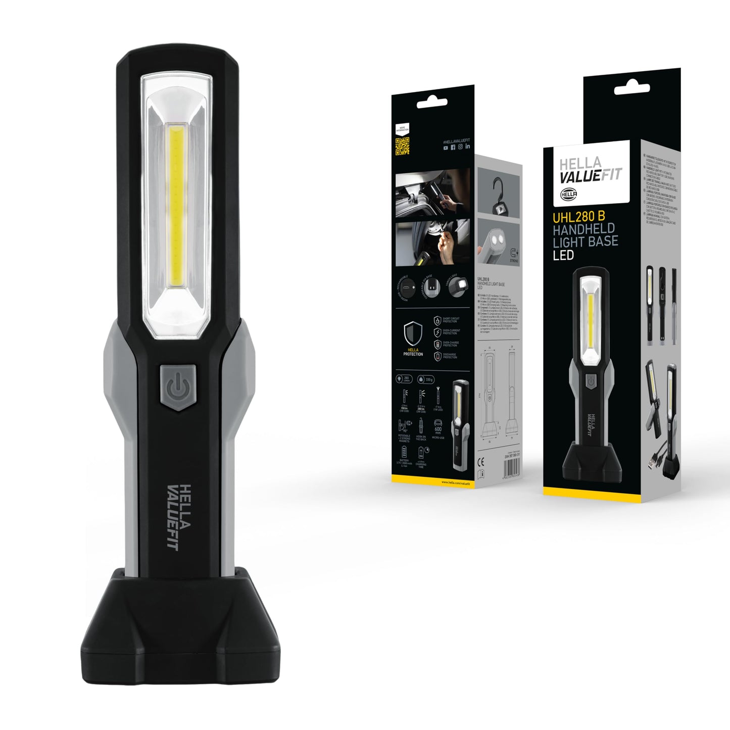 Linterna LED USB Recargable Value Fit UHL280 – Hella