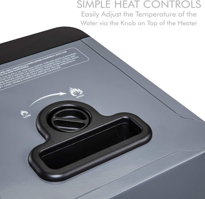 Ducha Portátil 12 V con Calefacción a Gas 18.000 BTU – Aquacube