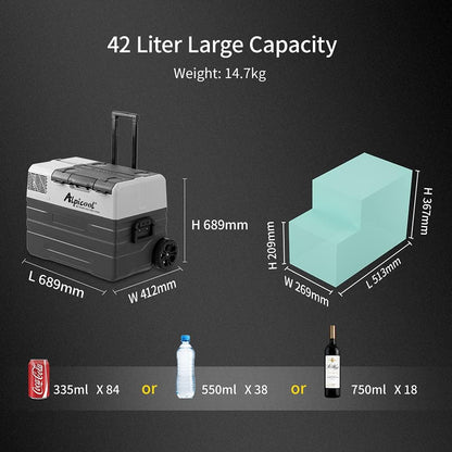 Refrigerador Portátil / Freezer NX42 Capacidad de 42 L – Alpicool