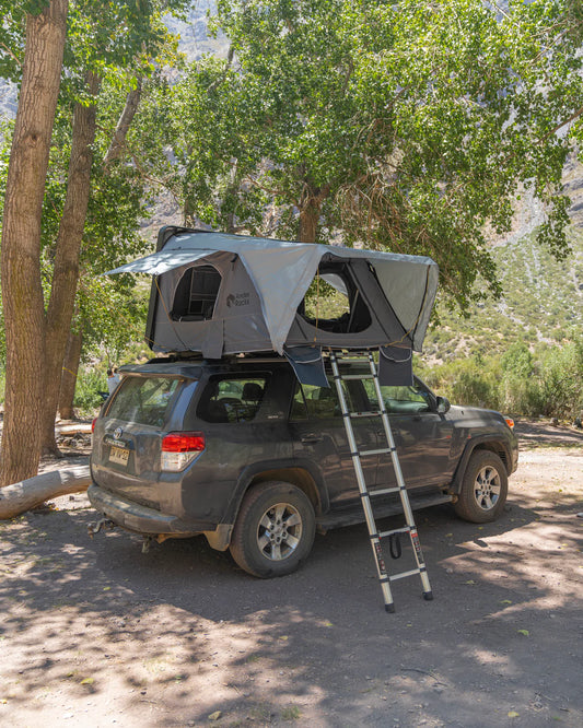 Carpa de Techo Rígida Lateral con Anexo para 4 a 5 Personas – AndesRacks