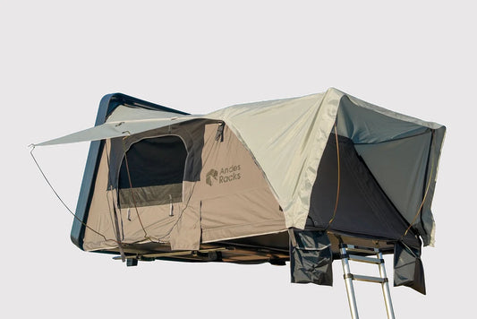 Carpa de Techo Rígida Lateral con Anexo para 4 a 5 Personas – AndesRacks