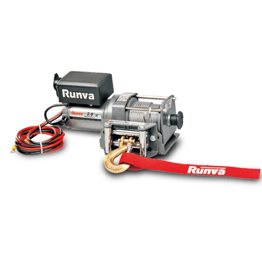 Winche 2.000 lbs 12V EWK2000 Con Línea de Acero – Runva