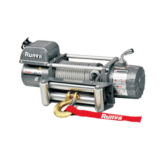 Winche 9.500 lbs 12V EWX9500U Con Línea de Acero – Runva