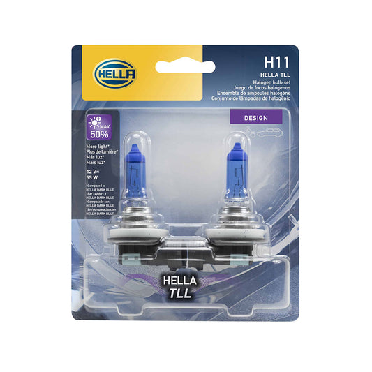 Par de Ampolletas H11 12 V 55 W Luz Blanca TLL – Hella