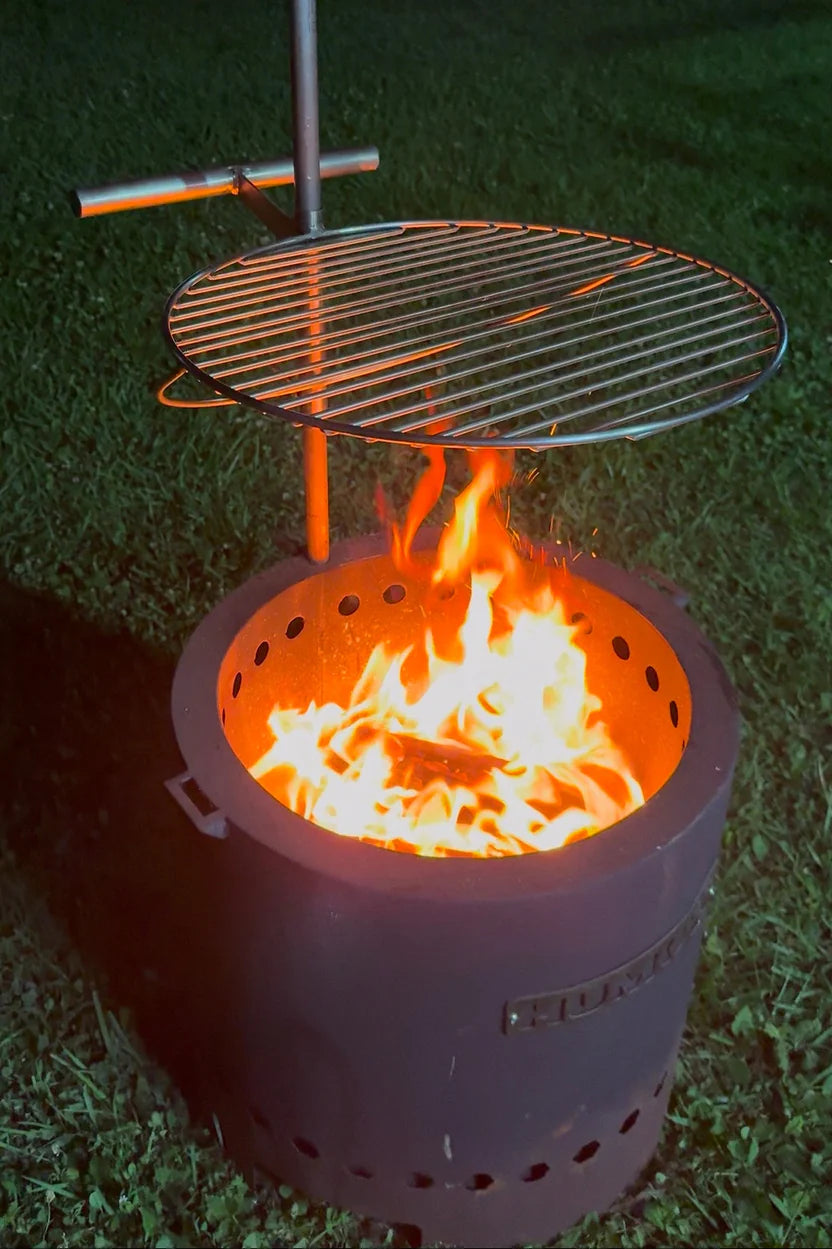 Parrilla Inoxidable de Camping Grande - Humos