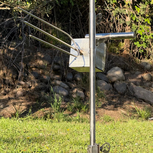 Asador Spiedo para Camping, eléctrico y a baterías  – Humos