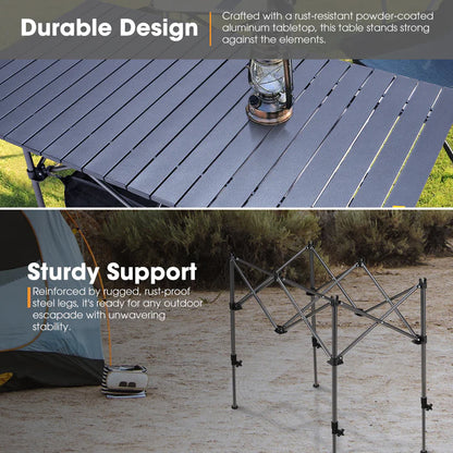 Mesa Plegable de Camping con Altura Regulable – San Hima