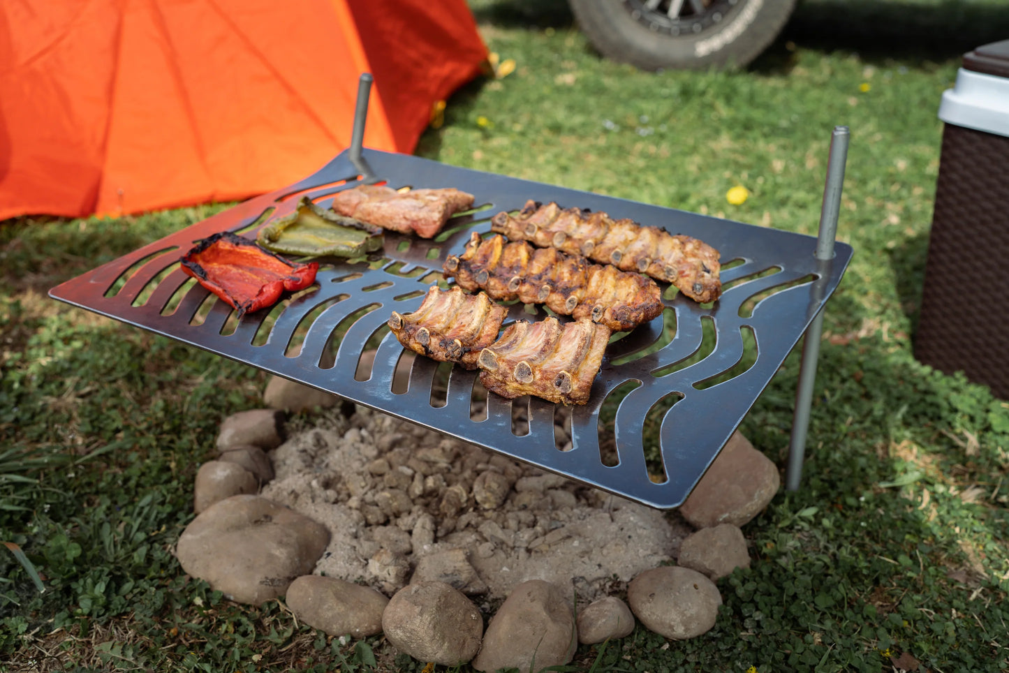 Parrilla Camping Grande (60x45 cm) - Humos