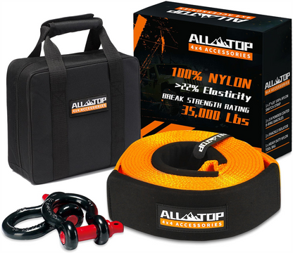Kit de Recuperación 9 m x 76 mm (15.875 kg) con 2 Grilletes (4.750 kg) – ALL-TOP