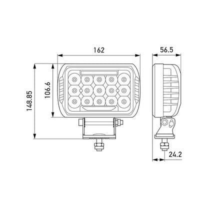 Kit Faros LED 450 3.2" y 3 000 lm Spot Beam de Línea Hella ValueFit – Hella