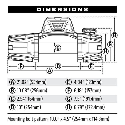 Winche 12.000 lb VR EVO 12 Con Línea de Acero – WARN