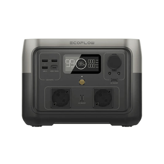 Estación de Energía RIVER 2 Max con capacidad de 512 Wh y potencia de 500 W AC – EcoFlow