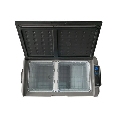 Refrigerador portátil Alpicool T60 con doble compartimento y pantalla digital