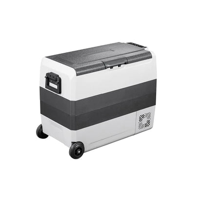 Refrigerador portátil Alpicool T60 con ruedas y asa para transporte fácil