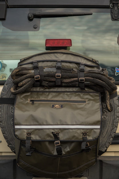 Bolso Para Neumático Goubet resistente con múltiples correas y almacenamiento en vehículo todoterreno