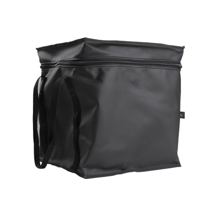 Bolso Porta Baño Químico Goubet negro con cierre y asas resistentes para transporte seguro