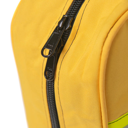 Cierre negro de cremallera en bolsa de almacenamiento amarilla para botiquín Goubet