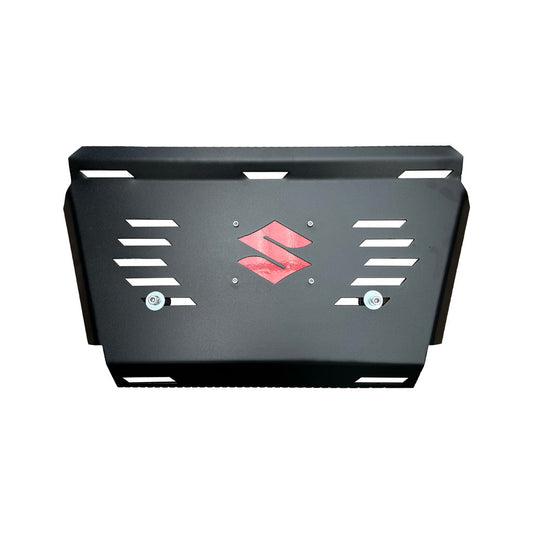 Cubre Carter Suzuki Jimny, protección duradera de metal para el chasis del vehículo en color negro