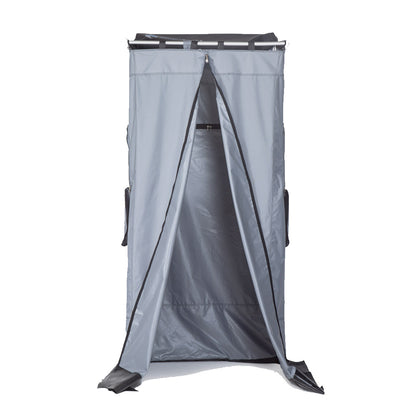 Ducha Exterior con Toldo y Estanque de AndesRacks, ideal para exteriores con diseño práctico y funcional.