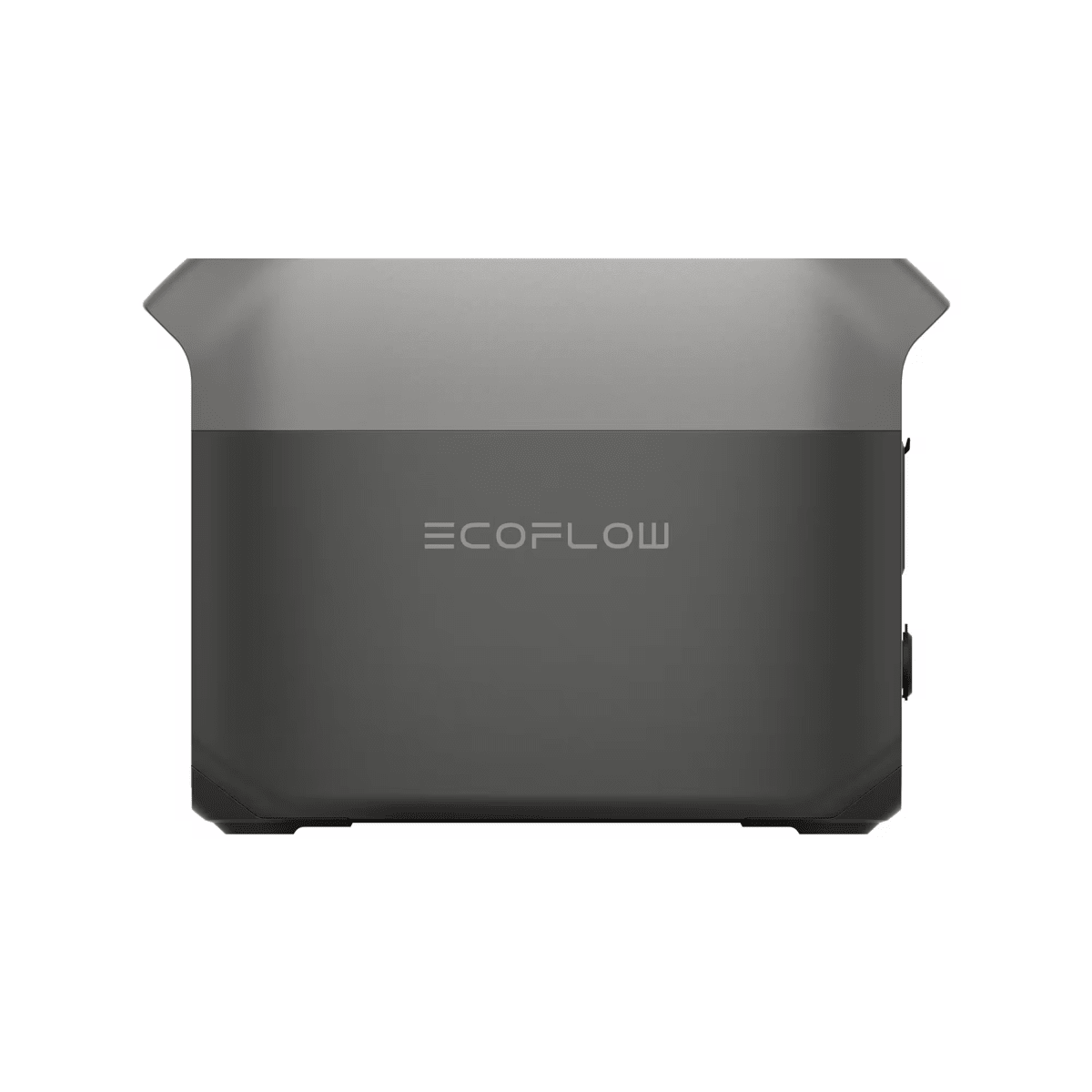 Estación de Energía EcoFlow portátil en gris oscuro para suministro eléctrico eficiente