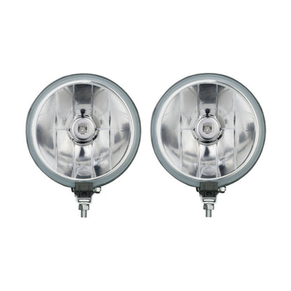 Pareja de Faros Halógenos Hella redondos para iluminación OffRoad con diseño resistente y montaje fácil