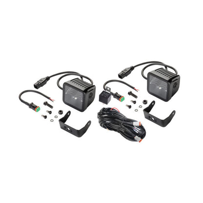Kit de Faros LED Hella para iluminación OffRoad con cables, tornillos y soportes de montaje