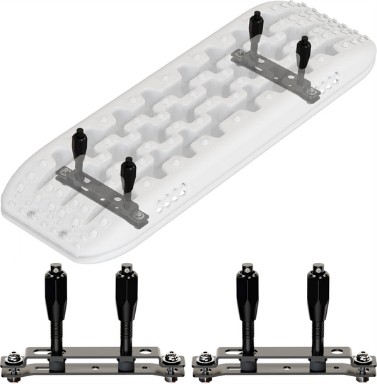 Kit de Montaje para herramienta off-road ALL-TOP con base blanca y soportes metálicos negros