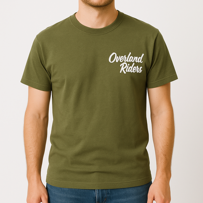 Polera Polo 100% Algodón con Logo Blanco - Overland Riders